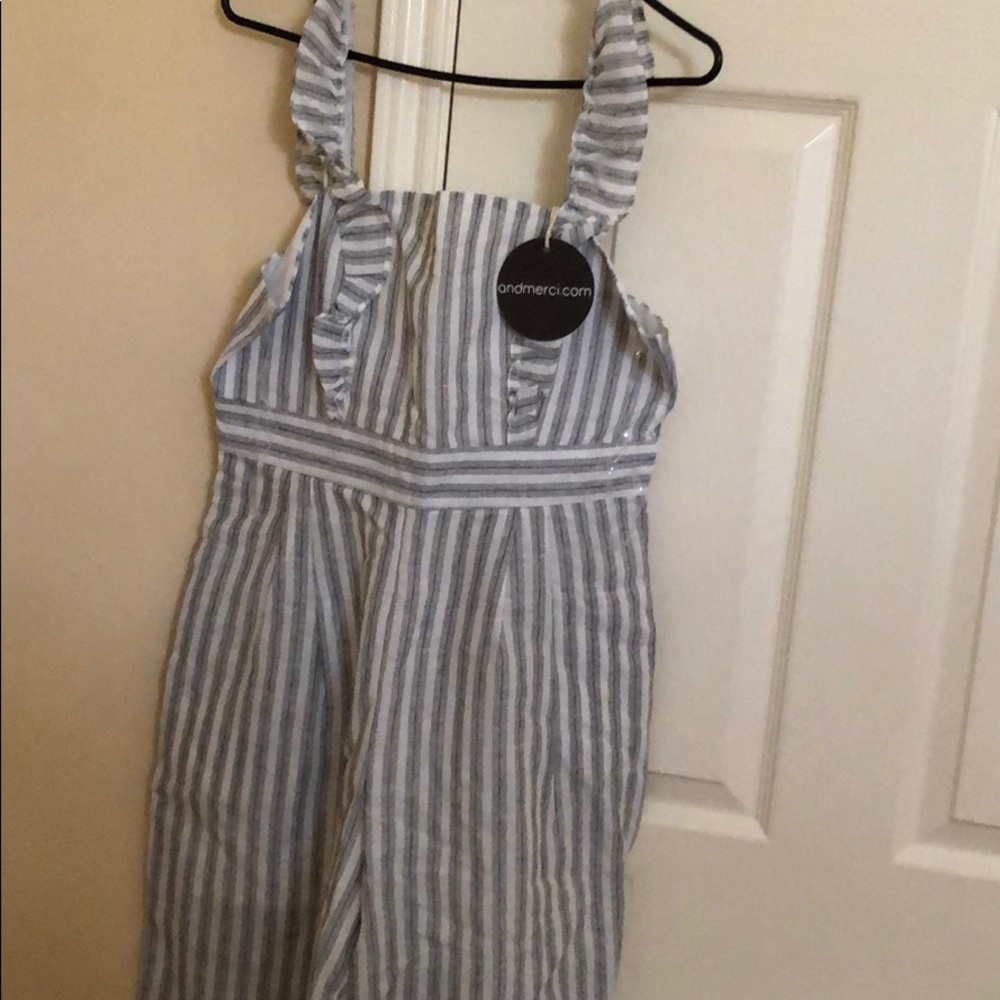 Striped jumpsuit